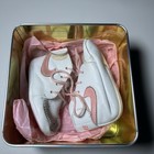 Vintage Nike 1984 Sweet Dreams Newborn Crib Shoes Pink Swoosh High Tops W  Tin