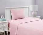 Your Zone Kids Soft Microfiber Sheet Set  Pink  Twin  3 Pieces  Easy Care