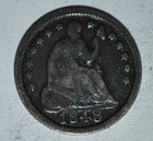 1848-p  Large Date Seated Liberty Half Dime     c599
