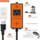 220v Automatic Remote Vacuum Switch    Wireless For Dust Orange 