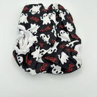 Baby Diaper Cover Adjustable Snap Ghost Print Halloween Booone Size