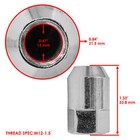 Front   Rear Wheel Lug Nuts For Polaris Rzr Xp 1000 2014-2021   Rzr Xp 4 1000 21