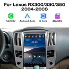 12 8  Android Touchscreen Carplay Radio Gps For Lexus Rx330 Rx350 Rx400 04-08