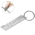 2pcs Thickness Gage Sheet Metal Gauge Measuring Tool Wire Gauge Stainless Steel