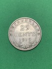 1919 Newfoundland Silver 25 Cents  a0619 