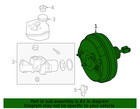 Genuine Mercedes-benz Power Brake Booster 222-430-10-30