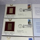 June 2003 Southeastern Lighthouses Golden Replicas United States Stamps Lot