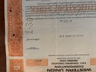 Vintage Western Union Stock Certificate 1972- Scripophily