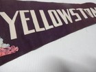 Vintage Old Yellowstone Felt Pennant - Full Size - Clean   Nice