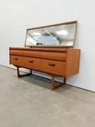 Vintage Mid Century Modern Teak Dressing Table   Dresser By William Lawrence
