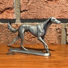 Horsing Around Classic dollhouse 1 12 Model Scale Saluki On Base Antiqued Pewter