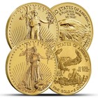 1 10 Oz American Gold Eagle  5 Coin  random Year 