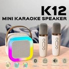 Mini Karaoke Machine For Kids  Bluetooth Speaker With 2 Wireless Mic Singing Toy