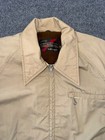 Vintage Sears The Men   s Store Jacket 40 Reg Tan Pile Lined Work Coat Usa