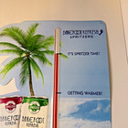 Barefoot Refresh Spritzer Metal Tin Tacker Bar Sign 17 5 x15  Advertisement