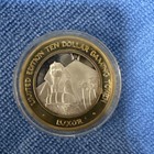 1990s Luxor Las Vegas - Sphinx  10 Gaming Token   999 Silver Original Holder 