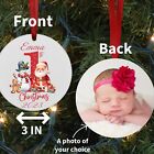 Personalized Baby s First Christmas Photo Ornament  Christmas Tree Ornament