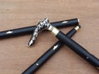 Vintage Style Brass Designer Handle Wooden Walking Stick Antique Nautical Cane