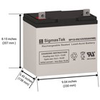 Invacare Tdx-sp Wheelchair Battery  12v 55ah  Group Nf22 Rechargeable Sigmastek