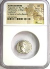 Augustus Ar Denarius Silver Octavian Coin 27 Bc - 14 Ad - Certified Ngc Xf  ef 