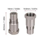 2pcs M18 X 1 5 Oxygen Sensor Thread Repair Nut Bung With Filter Screen - New