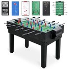  10-in-1 Combo Game Table Set For Home  Game Room Foosball  Air Hockey  Chess  