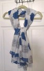 Thin Gauzy Dr  Who Tardis Scarf  Very Large