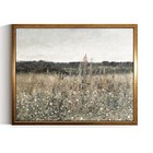  Golden Framed Vintage Canvas Wall Art 8x10in  10l  X 8w  Wildflower Field