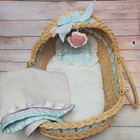 American Girl Pleasant Company Bitty Baby Wicker Moses Basket Bassinet Crib