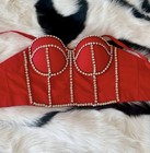 Lydia Medium Sized Red Rhinestone Corset 