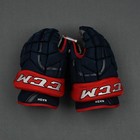 Ccm Hg 12 Pro Stock 14  Hockey Gloves Riley Nash Columbus Blue Jackets Nhl