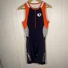 Pearl Izumi Elite In-r-cool Mens Triathlon Suit Navy Orange Sleeveless Large
