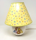 Vintage Disney Winnie The Pooh Round White Lamp Pooh   Friends Nursery Baby