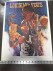 Vtg 1992 Shaquille O neal Lsu Signed Lithograph Print Lot Of 2 Near-seq W  Coa