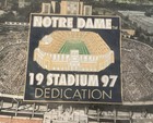 Vintage 1997 Notre Dame Fighting Irish Football Stadium Dedication Lapel Pin New