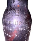 Vintage Embossed Brown Glass Beer Bottle  b b s    baltimore   trade Mark 