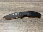 Spyderco Tenacious Lightweight Folding Knife  Black Frn Handles C122psbbk