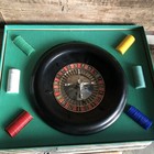 Vintage E  S  Lowe Roulette Wheel Game Set  907 W  Layout Felt   Box 8    Usa
