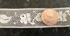 Antique Vintage French Valenciennes 7 8  W Insertion Lace - Rose   Leaf - Bty