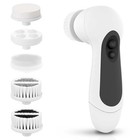Waterproof Facial Cleansing Spin Brush Set With 5 Exfoliating Brush Heads - E   