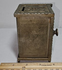Antique Cast Iron Combination State Safe Bank 1920s  Original Condition
