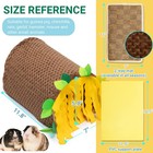 Orzechko Guinea Pig Hideout  Fleece Tunnel House Small Pet Cage Brown
