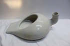Vintage Goodwin Bros  White Porcelain Bed Pan Urinal 15  L X 10  W X 5 1 2  T
