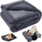 New Soft Warm Pet Sleeping Blanket Flannel Waterproof Dog Cat Mat Fast Shipping