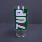 Vintage Soda Pop Bottle   Pedestal Glass Cup Green Clear Wet And Wild