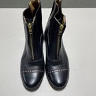 Der Dau Equestrian Boots Side Zip  no Size  Leather Jeweled Toe