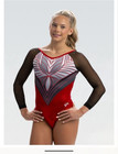 Soaring Gk Elite Gymnastics Dance Leotard Al Large 3 4 Competition Rhinestones
