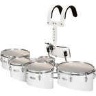 Sound Percussion Labs Birch Marching Quints With Carrier 6 8 10 12 13 White