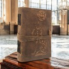 Leather Writing Journal 7x5 Unlined 200 Pages Handmade Vintage Diary Bogo
