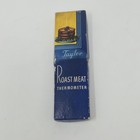 Vintage Taylor Roast Meat Thermometer And Skewer In Original Box